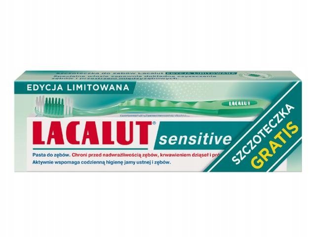 

Зубная паста Lacalut Sensitive 75 мл + зубная щетка
