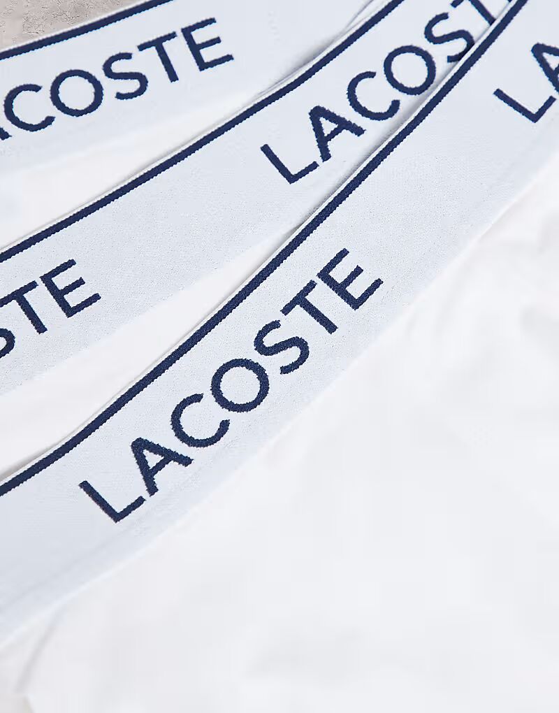 Комплект из 3-х спортивных трусов белого цвета Lacoste — фото 2