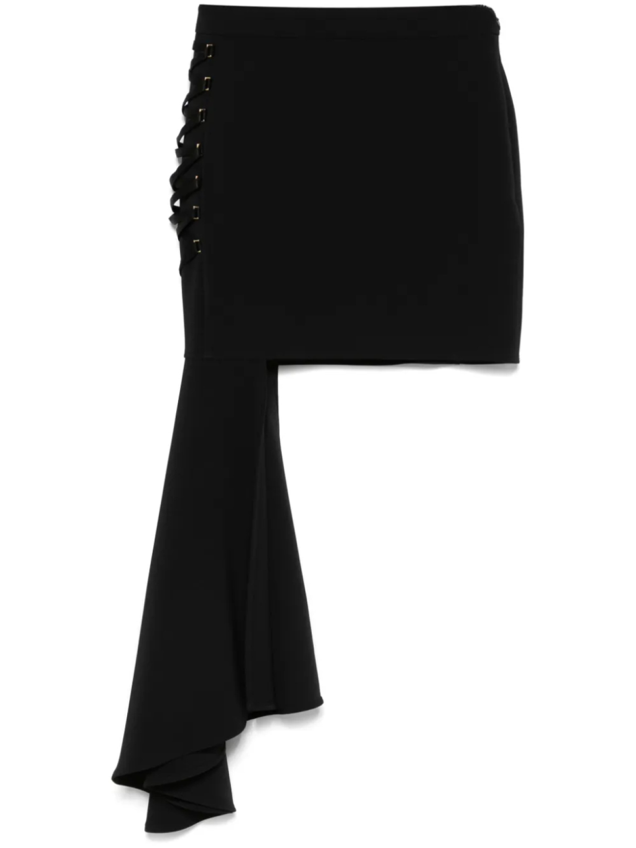 

Elisabetta Franchi креповая юбка мини асимметричного кроя, черный