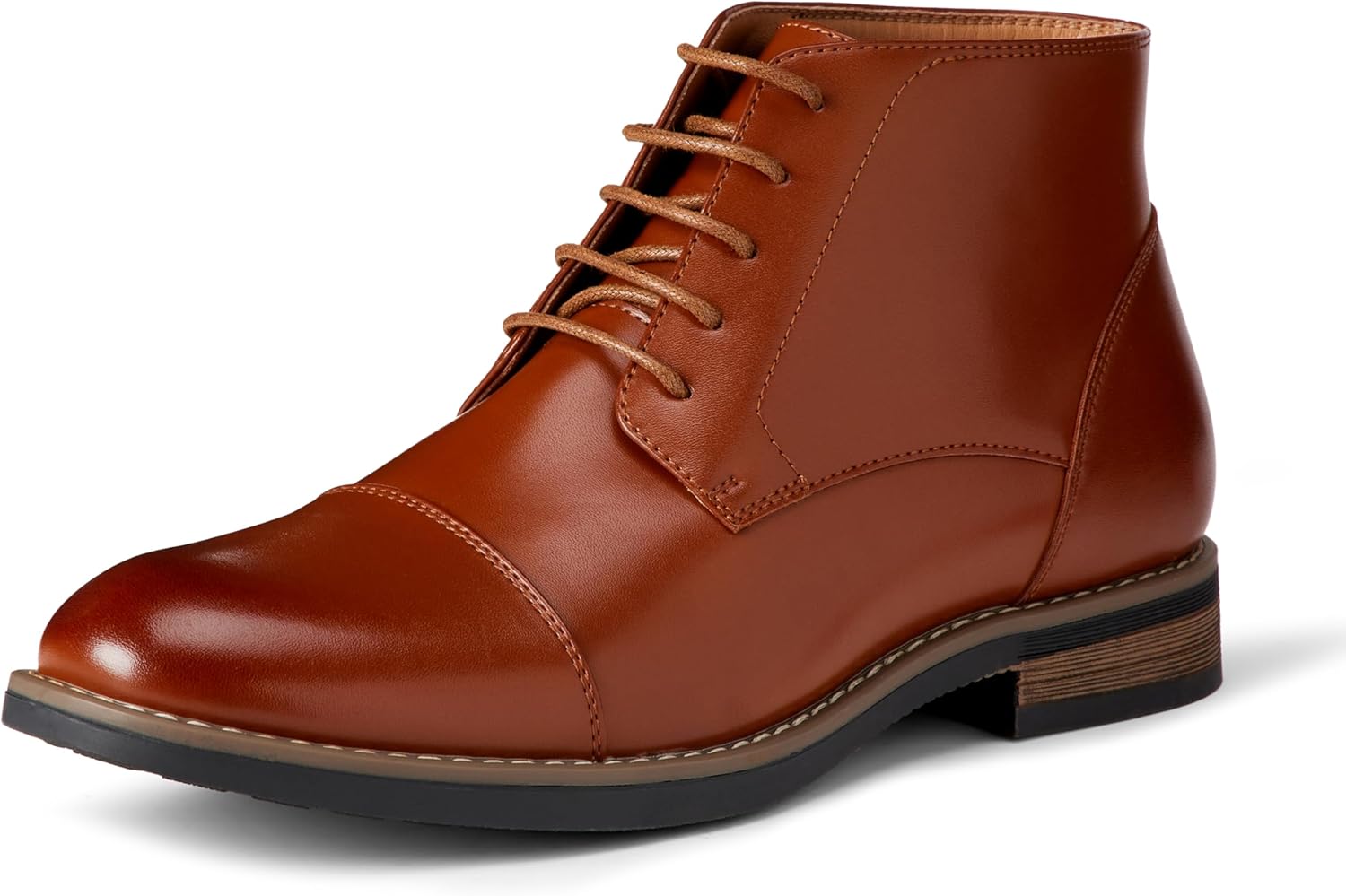 

Мужские ботинки на шнуровке до щиколотки с цельноспилочной носочной частью Amazon Essentials, песочный