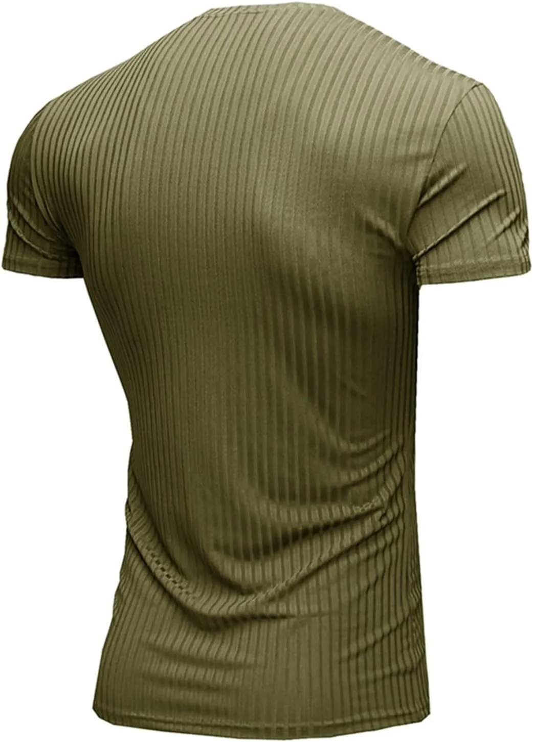 Мужская майка V-образного выреза Stretch Ribbed Knit для тренировок — фото 3