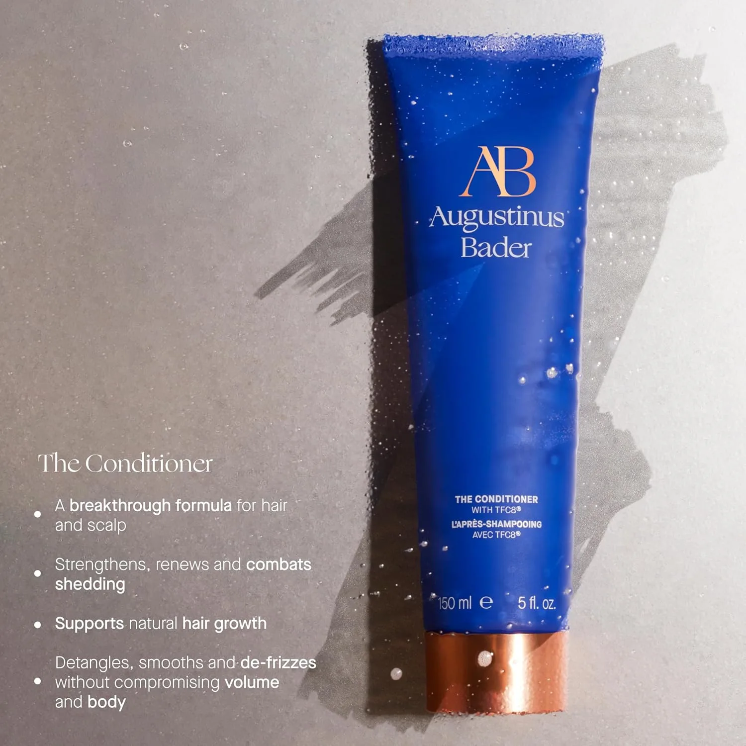 Augustinus Bader The Conditioner - питательный и восстанавливающий кондиционер для гладкости, укрепления и увлажнения волос, без сульфатов и парабенов, 200 мл — фото 2