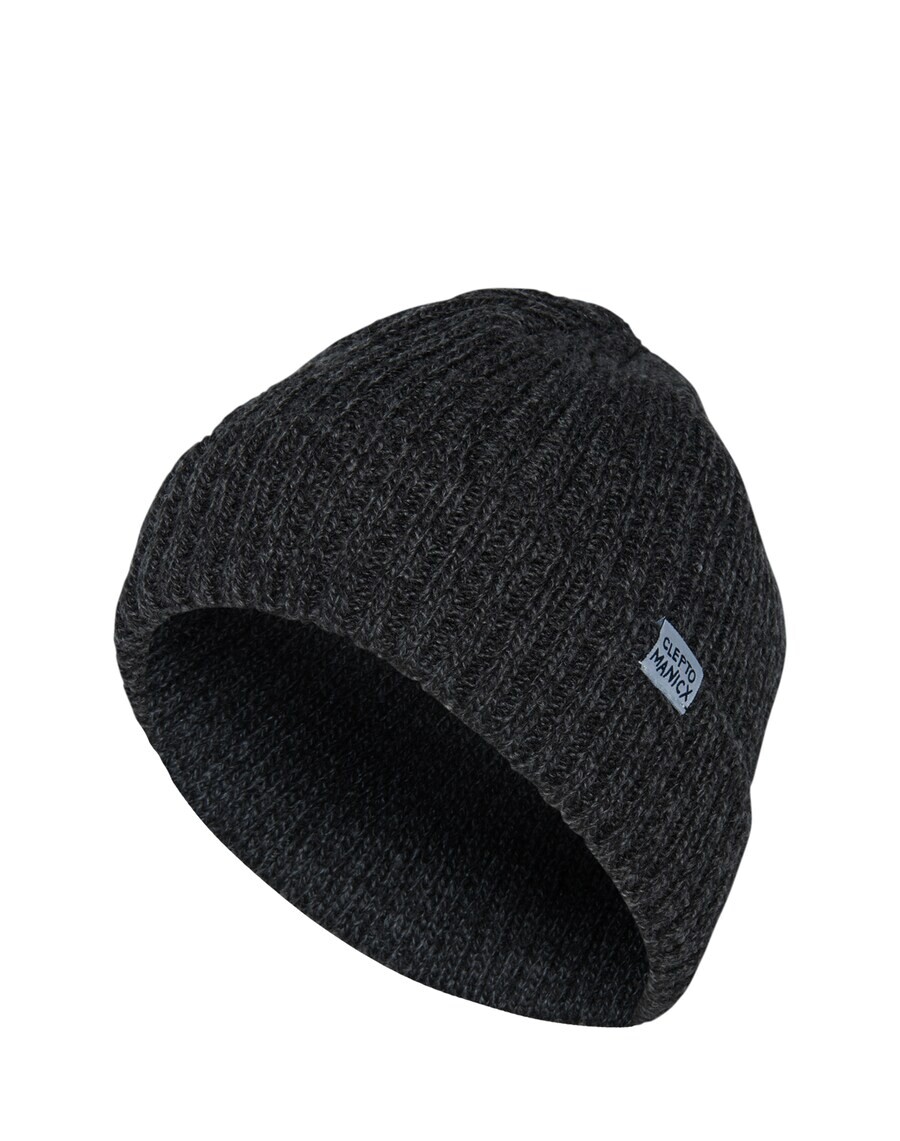

Шапка Cleptomanicx Beanie, темно-серый