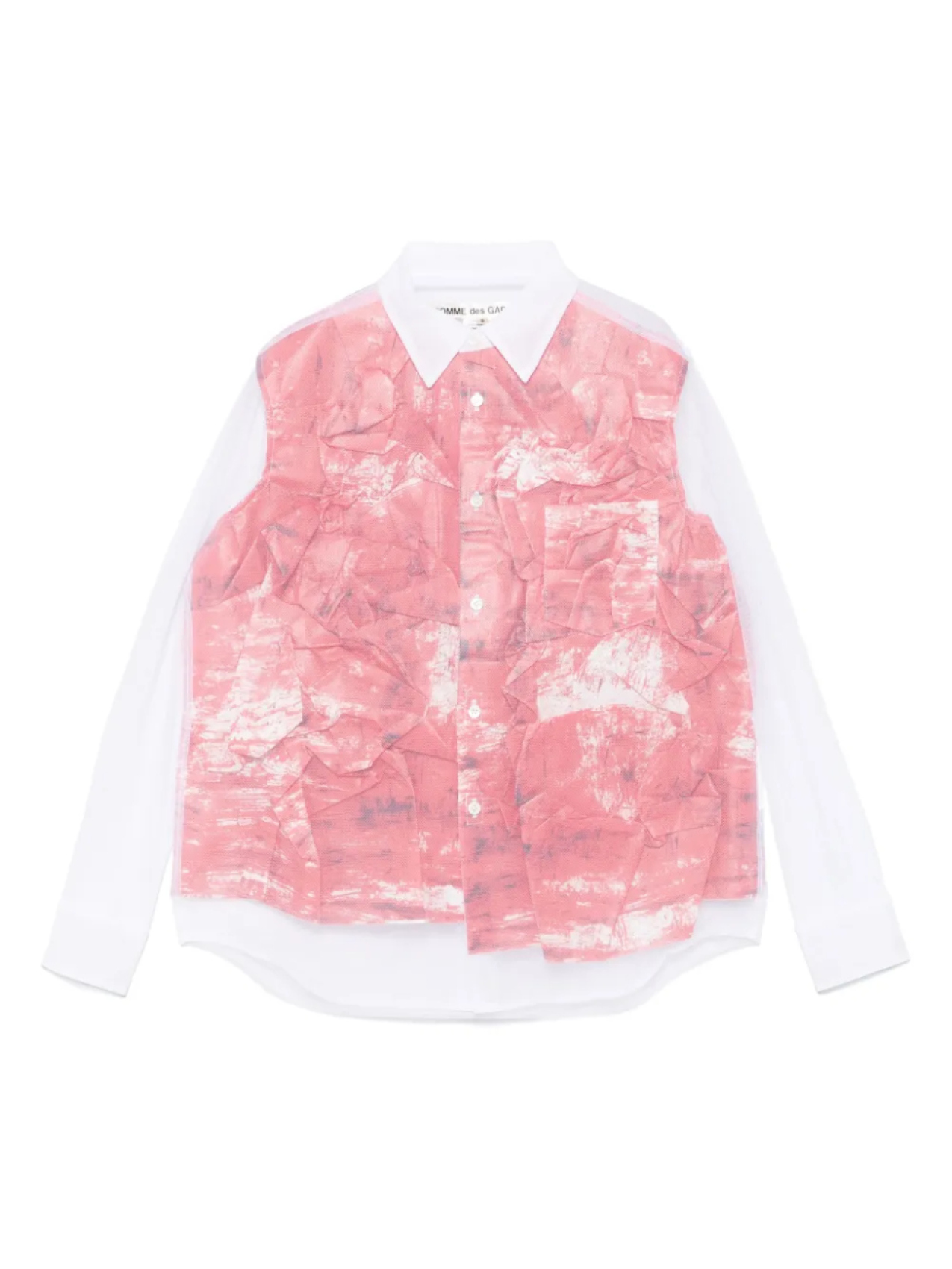 

Сетчатая рубашка Comme Des Garçons, белый