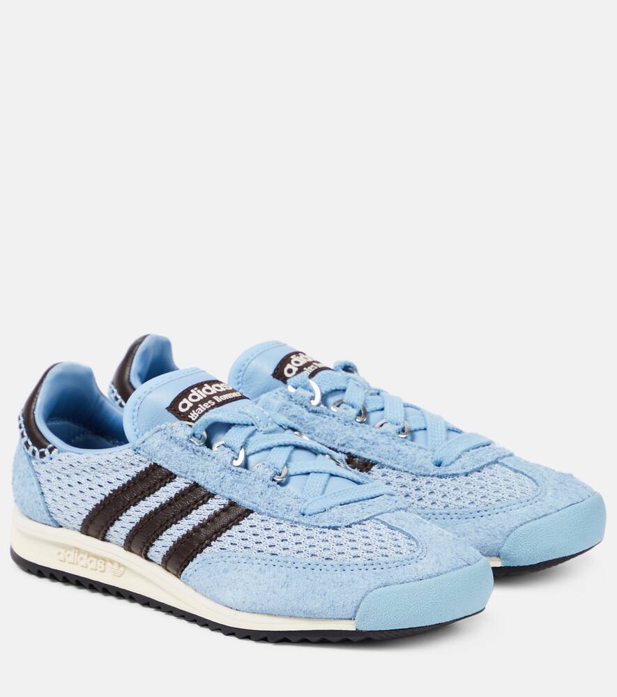 Кроссовки Wales Bonner SL76 с кожаными деталями Adidas, Blue