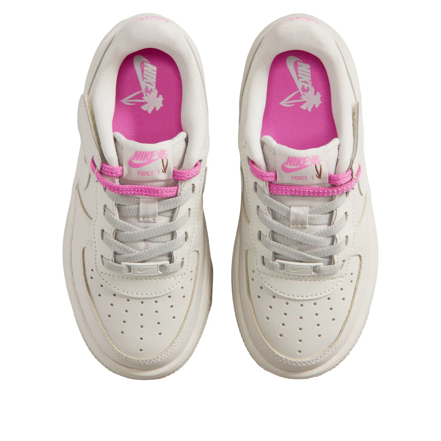 Кроссовки Nike Air Force 1 Low EasyOn 'Light Bone Playful Pink' IU7646-001, бежевый — фото 3