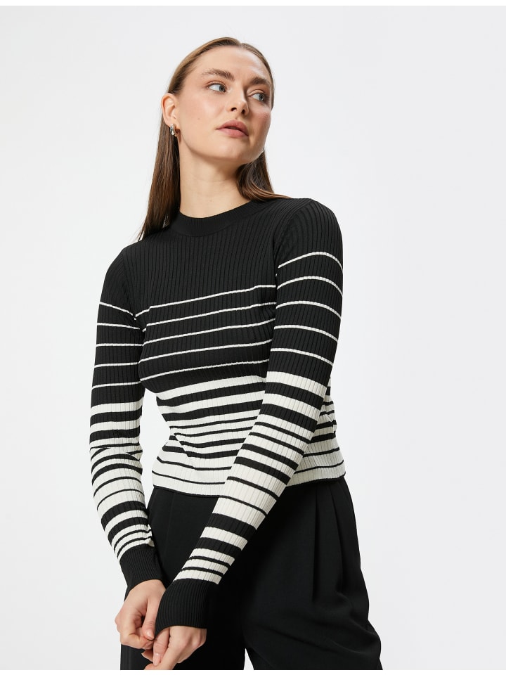 

Толстовка KOTON Sweater, цвет Schwarz Gestreift