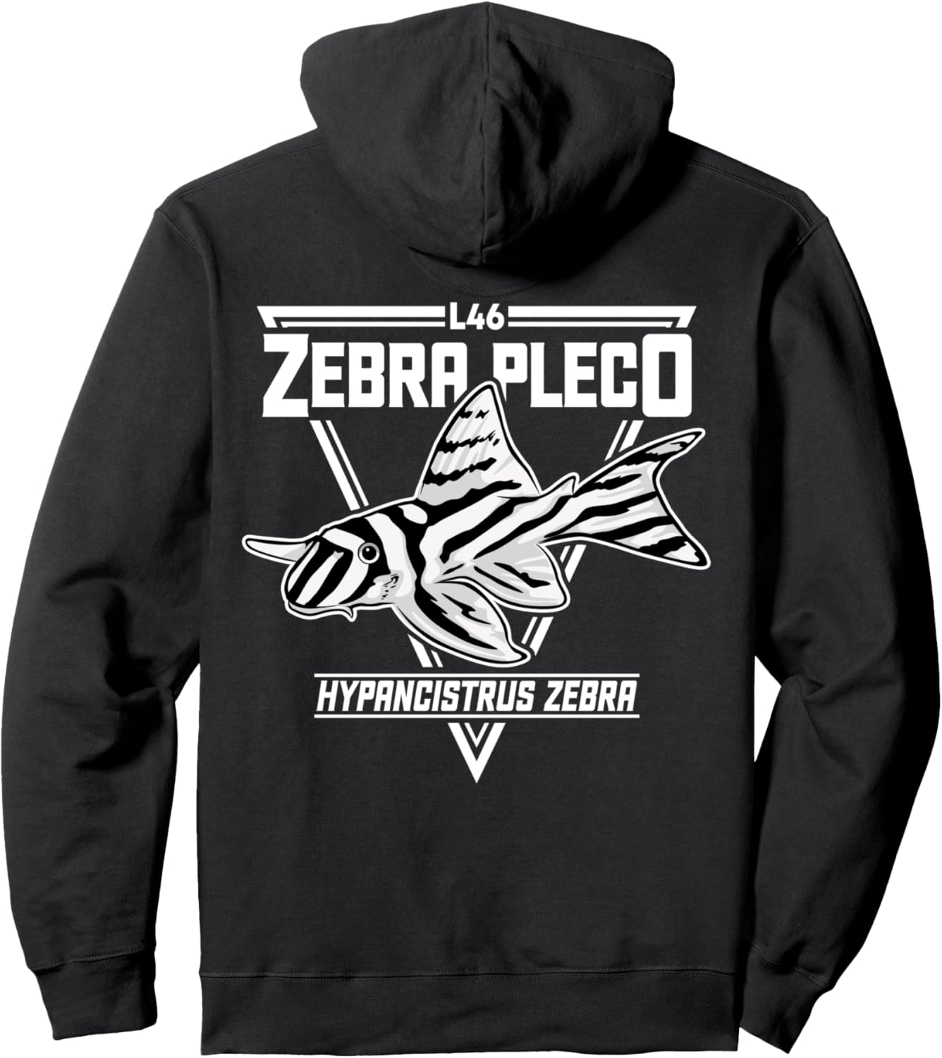 

Толстовка Zebra Pleco L46 L046 Hypancistrus Zebra Preco Keeper Lnumber Catfish Loricariidae Plecostomus Gift, черный