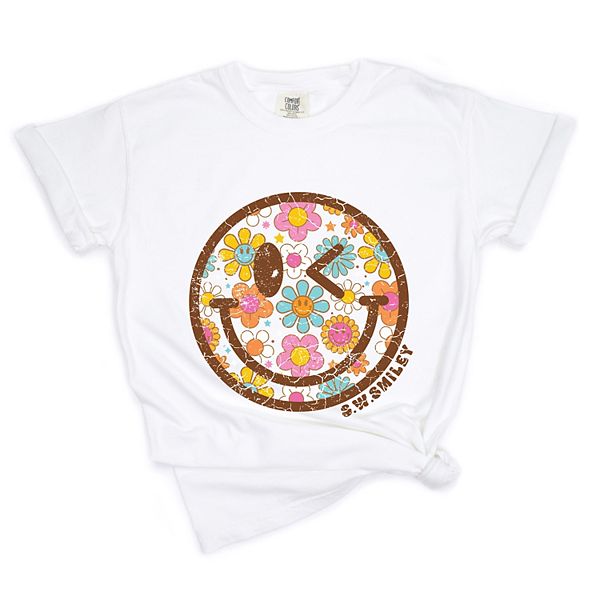 

SWSmiley groovy floral outline - женская футболка с принтом Simply Sage Market, White, Белый, SWSmiley groovy floral outline - женская футболка с принтом Simply Sage Market, White