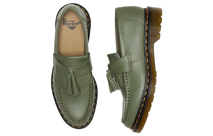 Полуботинки Dr.Martens Adrian Tassel Loafer Khaki Green — фото 3