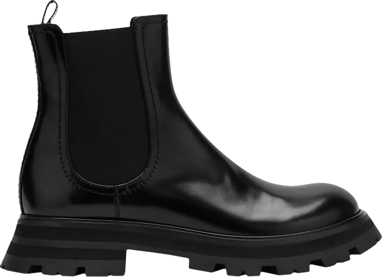 Кроссовки Alexander McQueen Wmns Wander Chelsea Boot 'Black' 2023, черный