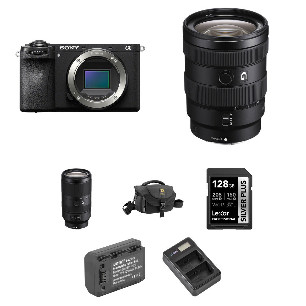 

Беззеркальная камера Sony a6700 Mirrorless Camera with 16-55mm and 70-350mm Lenses
