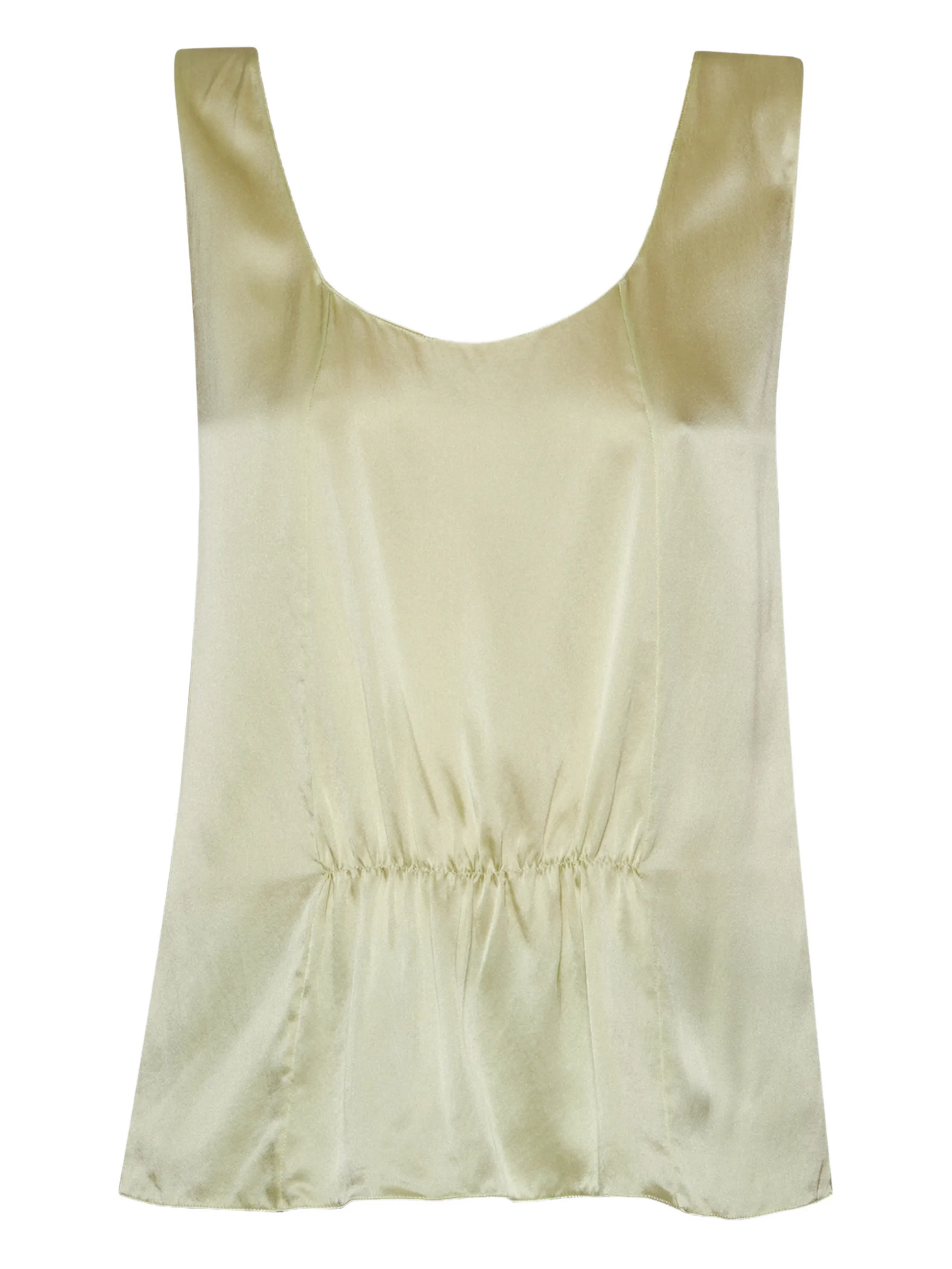 

Топ Dinara со сборками The Row, зеленый