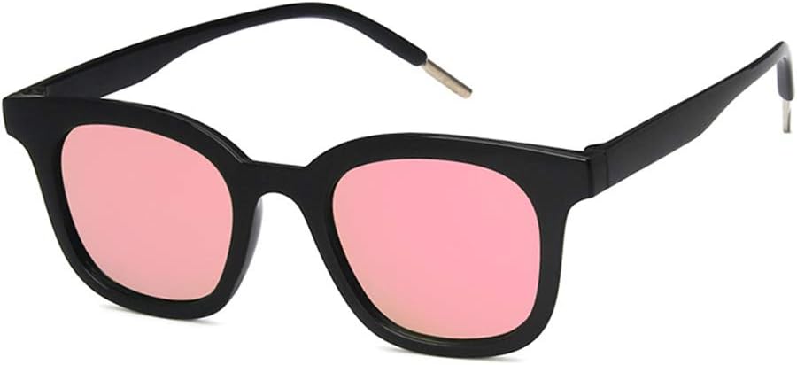 

Солнцезащитные очки Shiratori унисекс, модные, ярко-черные, серые, для отдыха и путешествий, прямоугольные, неполяризованные, с защитой от УФ-излучения UV400, Bright Black Pink