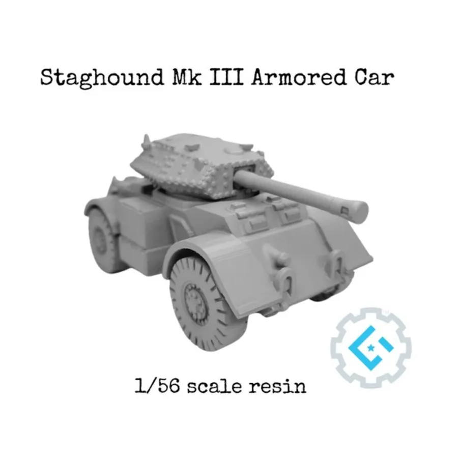 

Бронеавтомобиль Staghound Mk III, WWII Miniatures - British - Vehicles/Armoured Cars