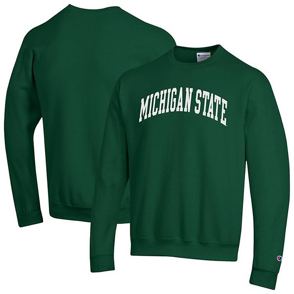 

Мужской зеленый свитшот michigan state spartans basic arch fleece Champion
