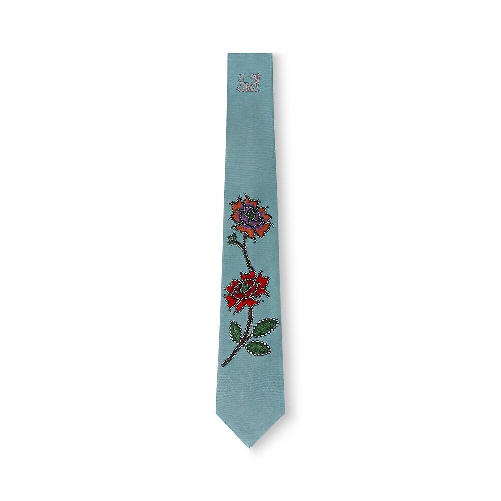 

Галстук LV Flowers Louis Vuitton, синий