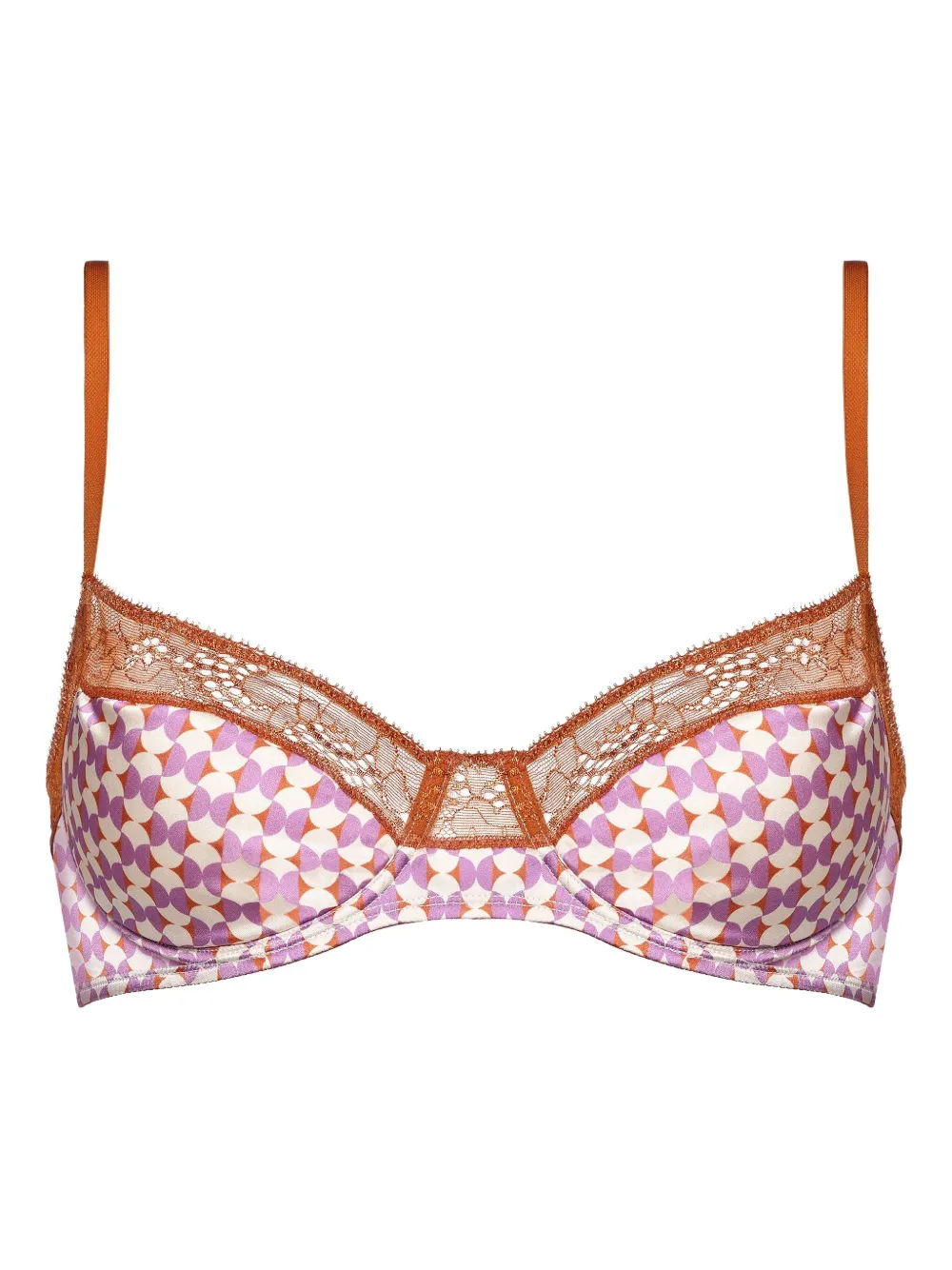 

Бюстгальтер Stéréo с геометричным принтом ERES, коричневый