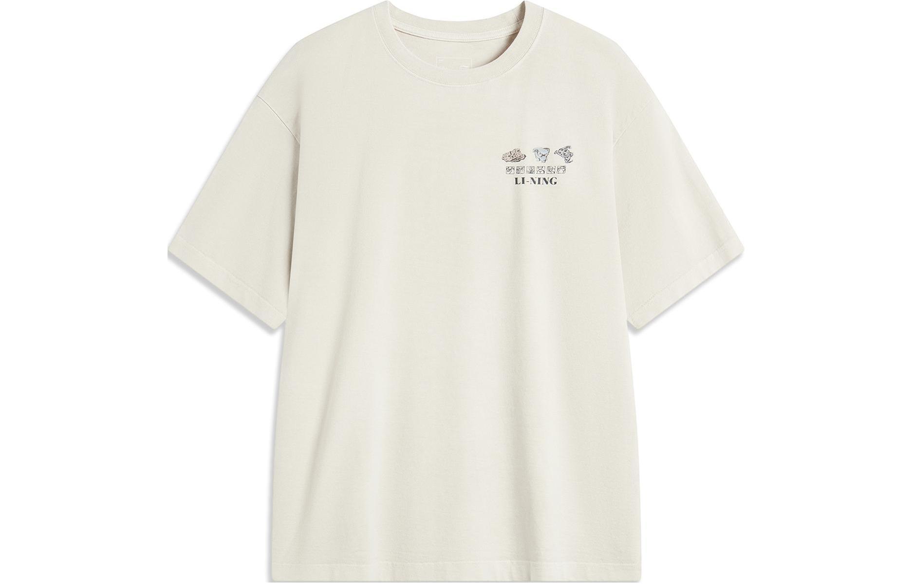 

Футболка мужская из коллекции LiNing Sports Fashion Collection, цвет серебристый, березово-серый