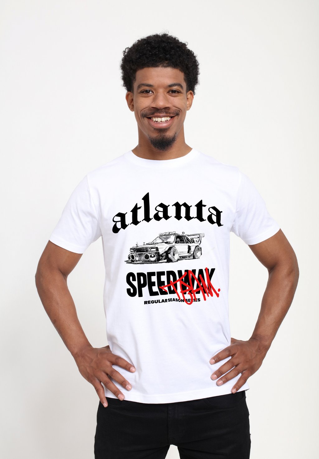 

Футболка с принтом ATLANTA SPEEDWAY Henry Tiger, белый