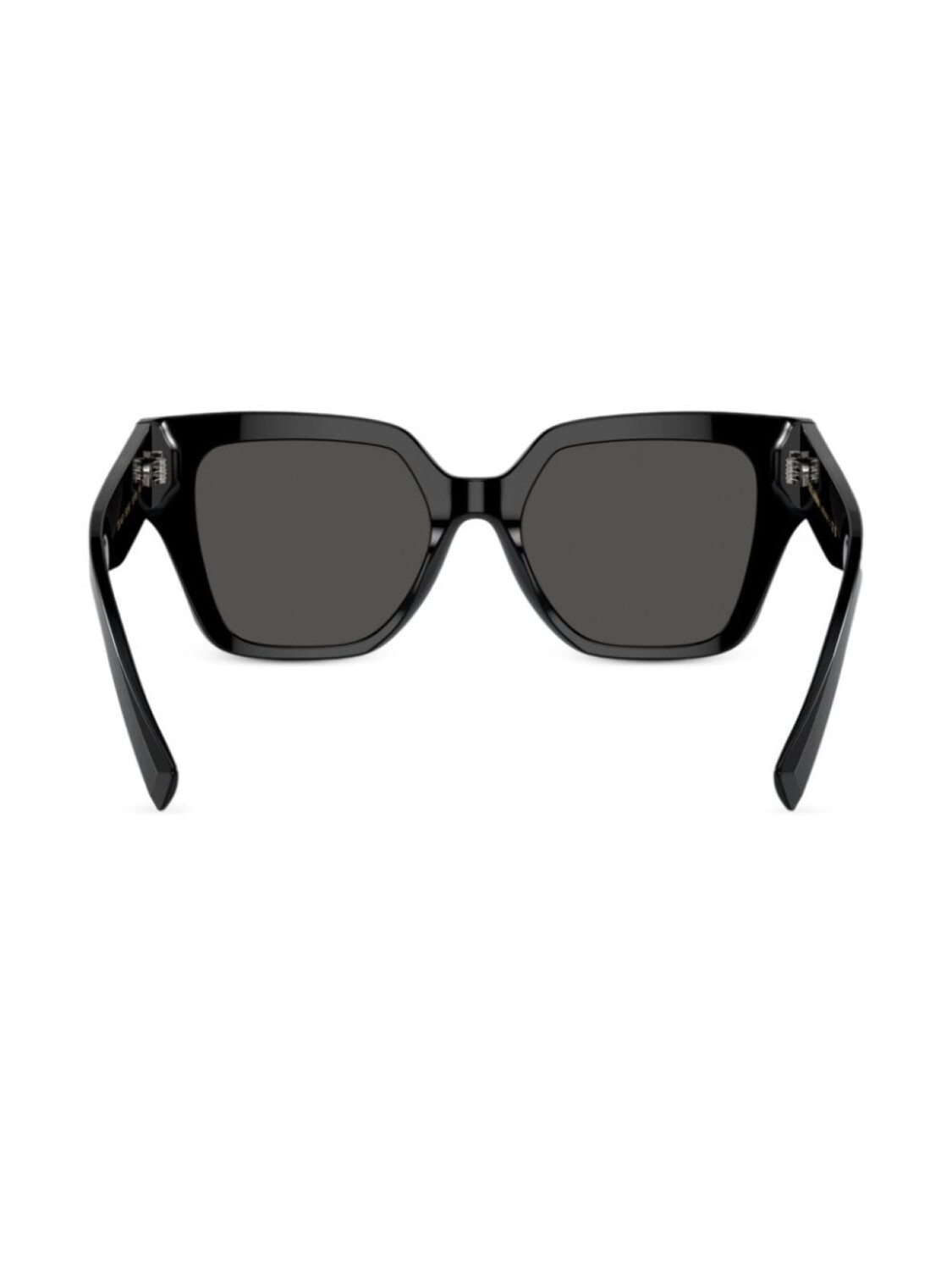 Солнцезащитные очки в прозрачной квадратной оправе Dolce & Gabbana Eyewear, черный — фото 4