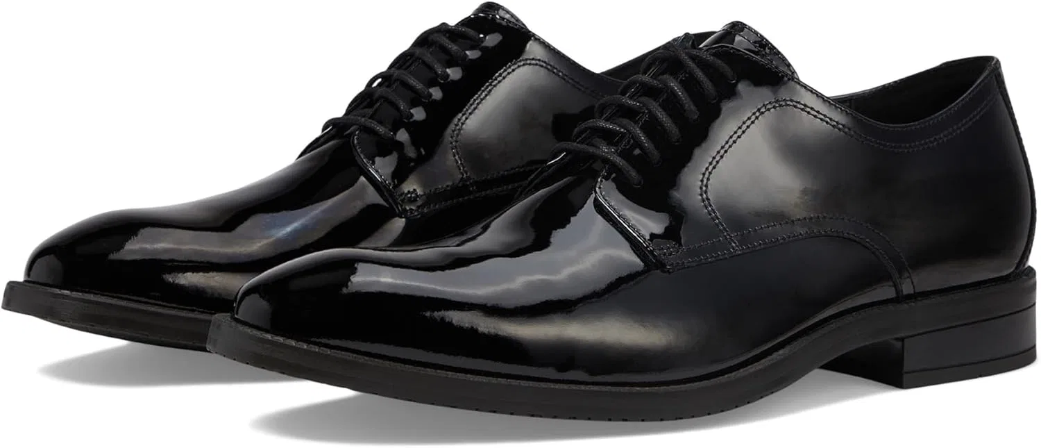 Мужские оксфорды Cole Haan Modern Essentials с гладким носком, Black (Black Varnish)