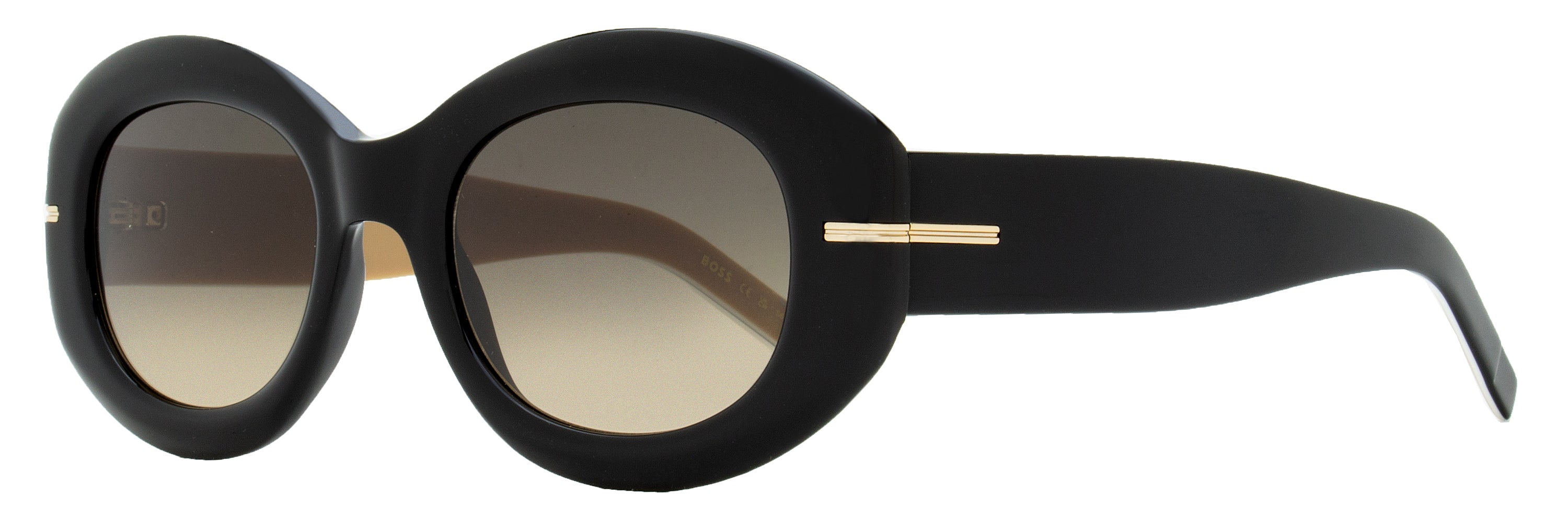 

Солнцезащитные очки Boss Women's Oval Chain B1521/N/S 0WMPR Black/Beige 51 мм