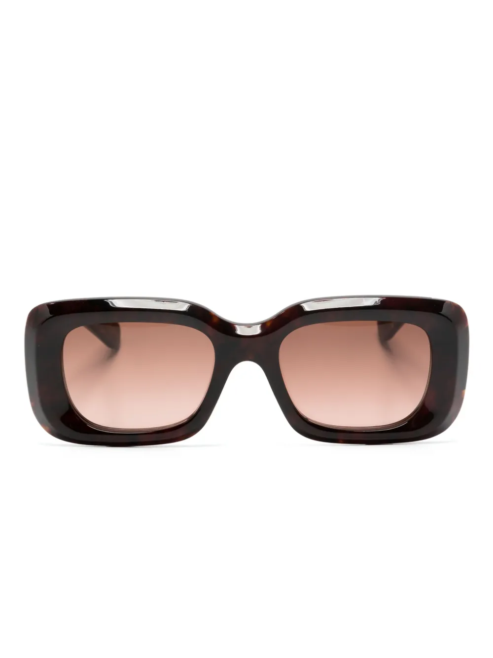 

Солнцезащитные очки в прямоугольной оправе с логотипом Chloé Eyewear, коричневый