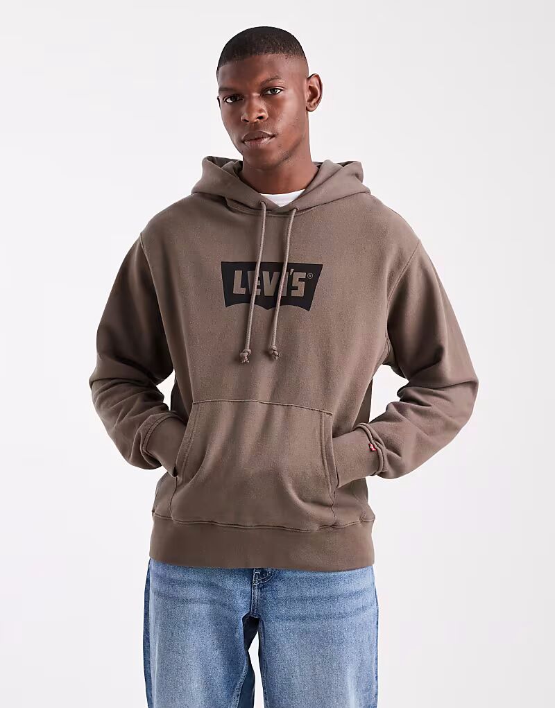 

Толстовка премиум-класса с логотипом в виде крыла летучей мыши цвета хаки Levi'S