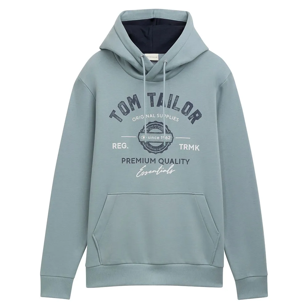 

Худи Tom Tailor 1043292 With Print, серый