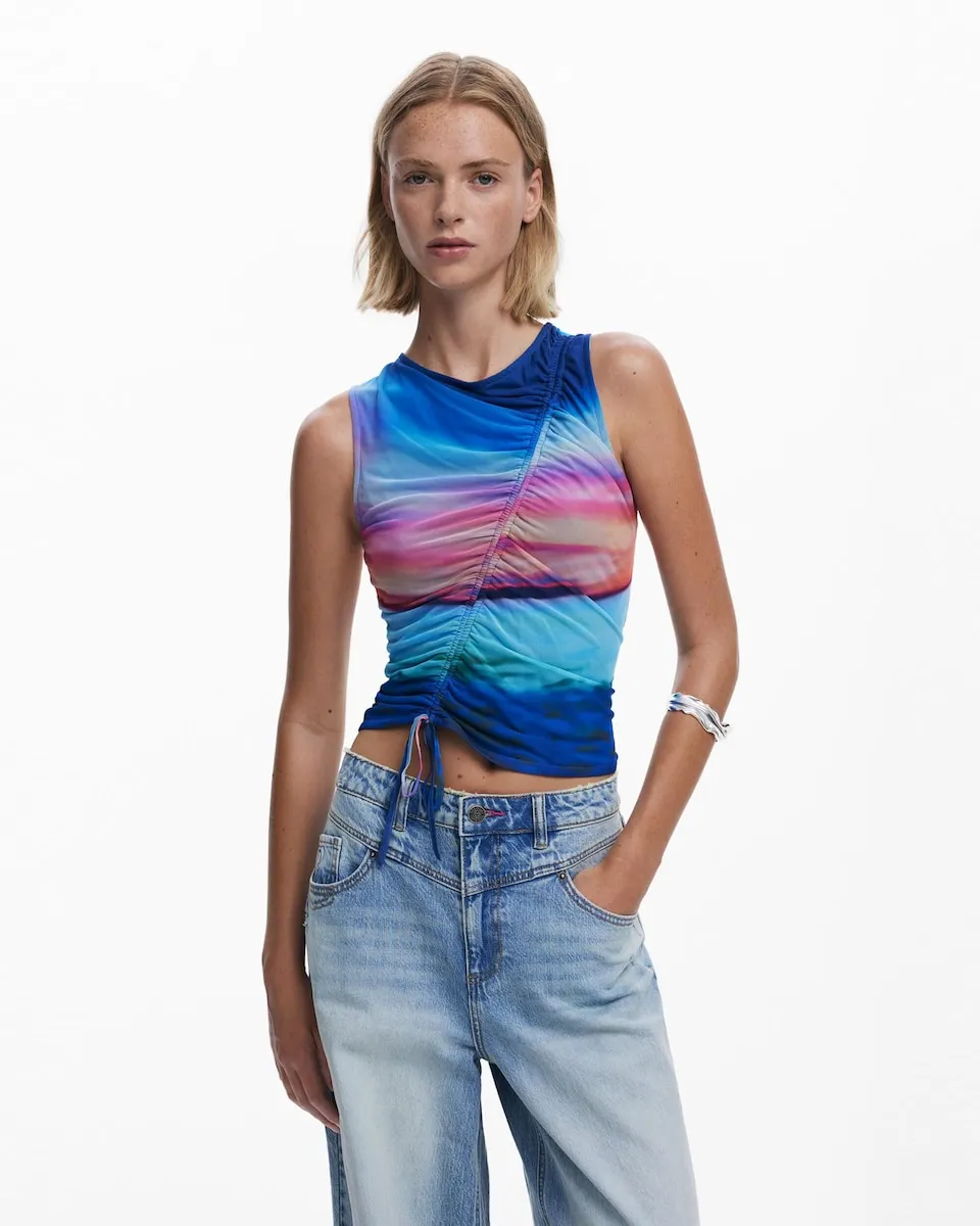 

Женская футболка "Закат" Desigual, синий