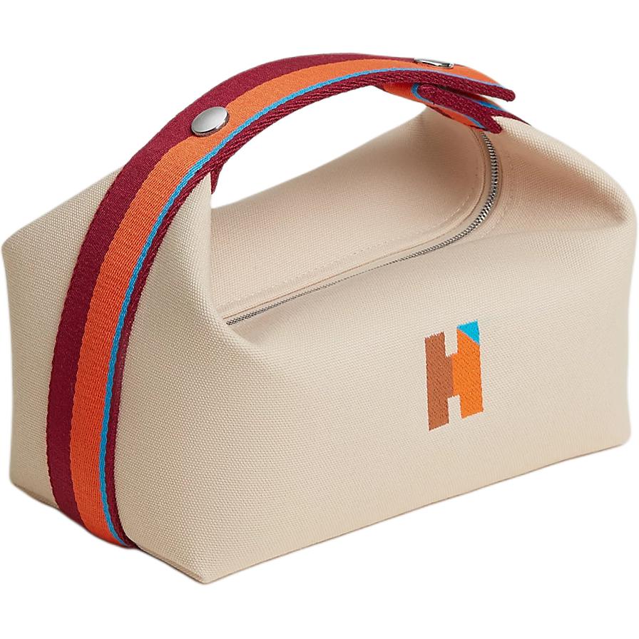 HERMES Сумка для хранения хлопковая дорожная женская 01 Blanc Pure White, 01 Blanc Pure White