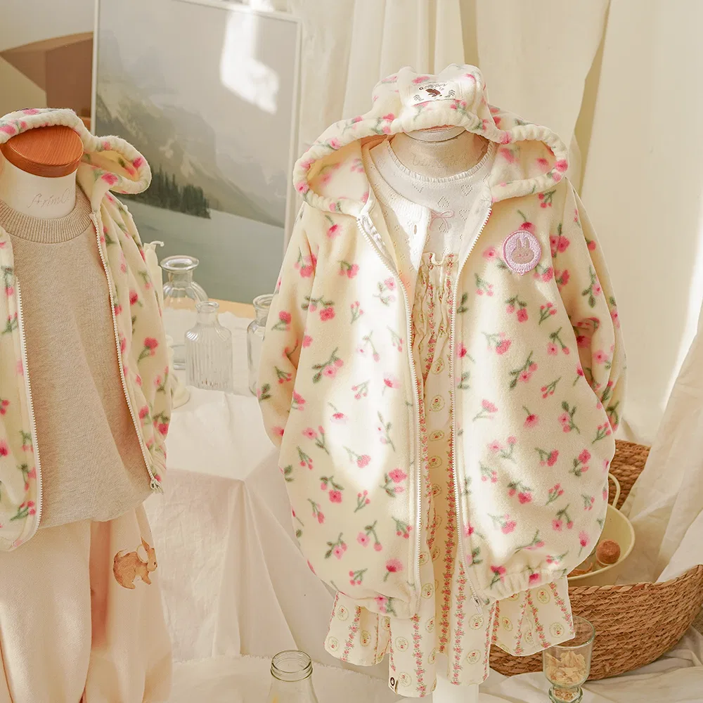 Детская флисовая толстовка на молнии с капюшоном от Arimcloset — фото 2
