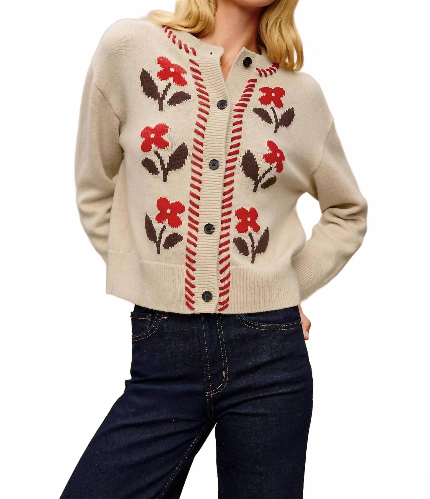 

Кардиган Mavie с цветочным принтом "Кармин" Rails, carmine floral