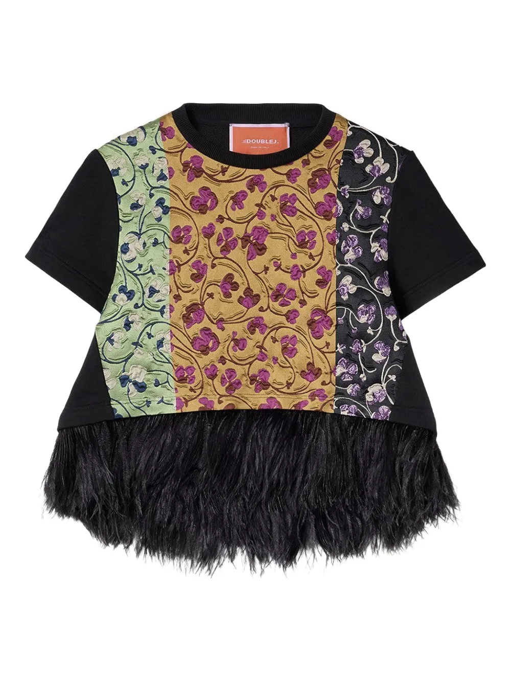 

Блузка с перьями La Doublej, черный