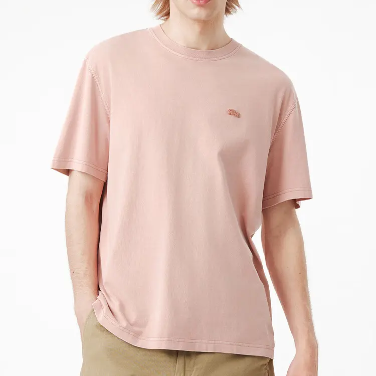 Футболка из органического хлопка с логотипом LACOSTE, розовый — фото 3