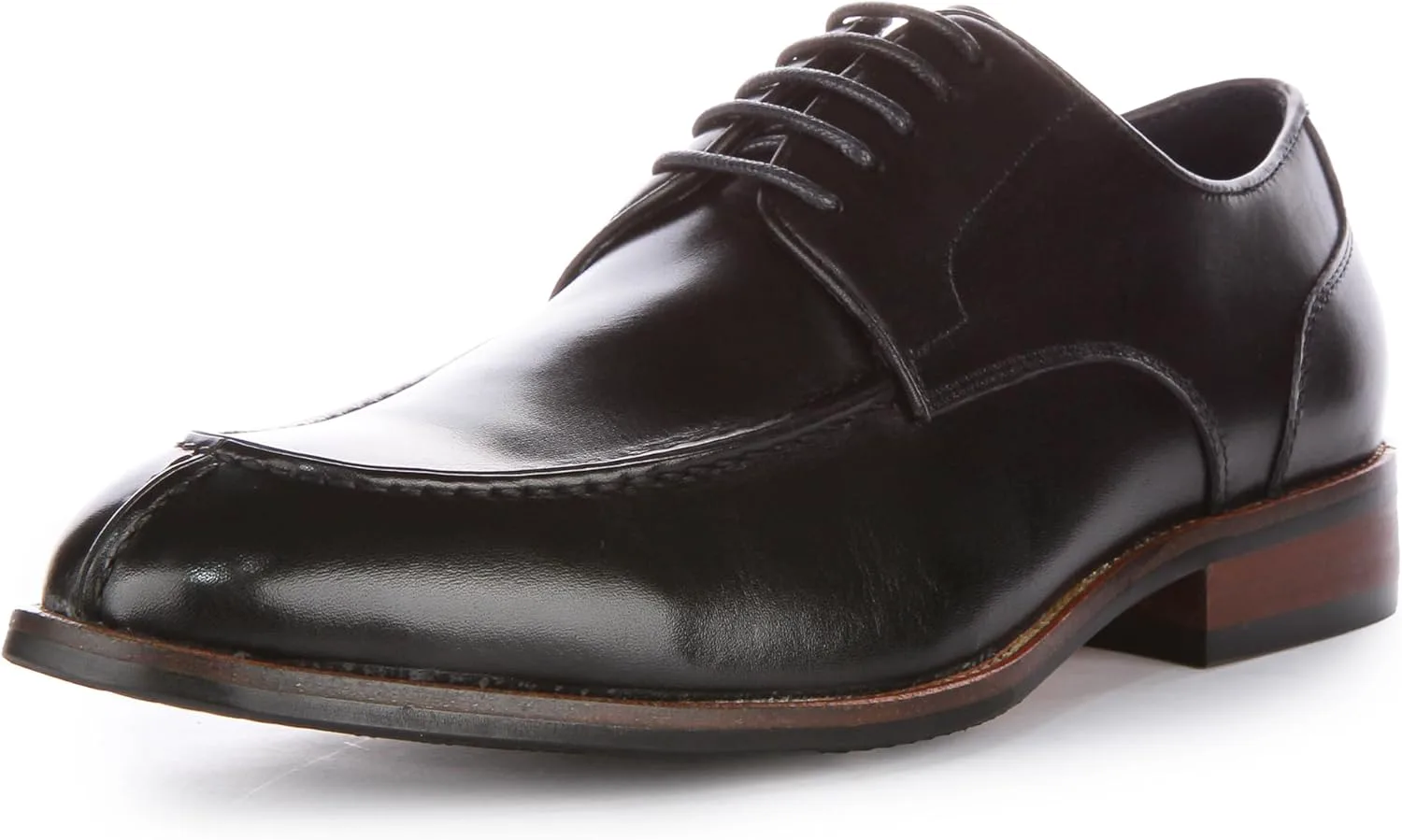 

JUSTINREESS Англия Мужские оксфорды с умным шнуровкой и мыском-мок JUSTINREESS ENGLAND, черный