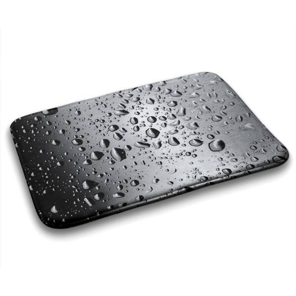 

Коврик для ванной Tulup Regentropfen, 90x1x90 см, серый