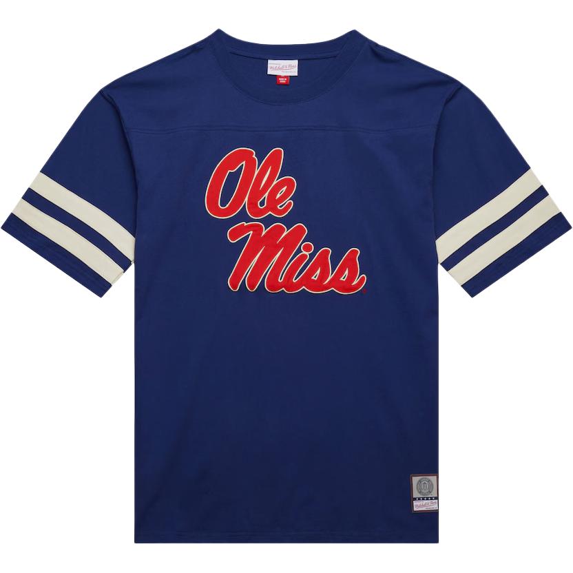 

Mitchell Ness Футболка Mitchell & Ness x NCAA Ole Miss Rebels Heavyweight Yoke мужская marine blue, Синий, Mitchell Ness Футболка Mitchell & Ness x NCAA Ole Miss Rebels Heavyweight Yoke мужская marine blue