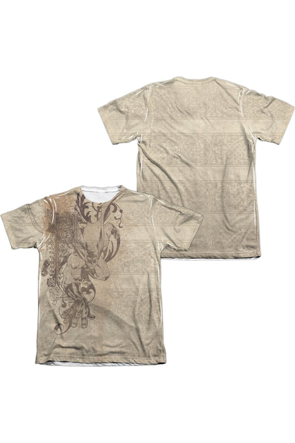 

Футболка с коротким рукавом Batman B Is For Batman (принт спереди/сзади) для взрослых 65/35 поли/хлопок Gildan, белый