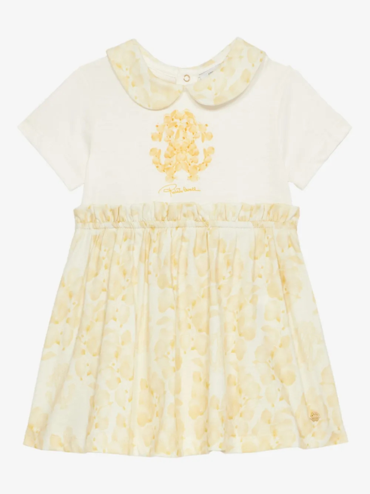 

Платье с логотипом Roberto Cavalli Junior, белый