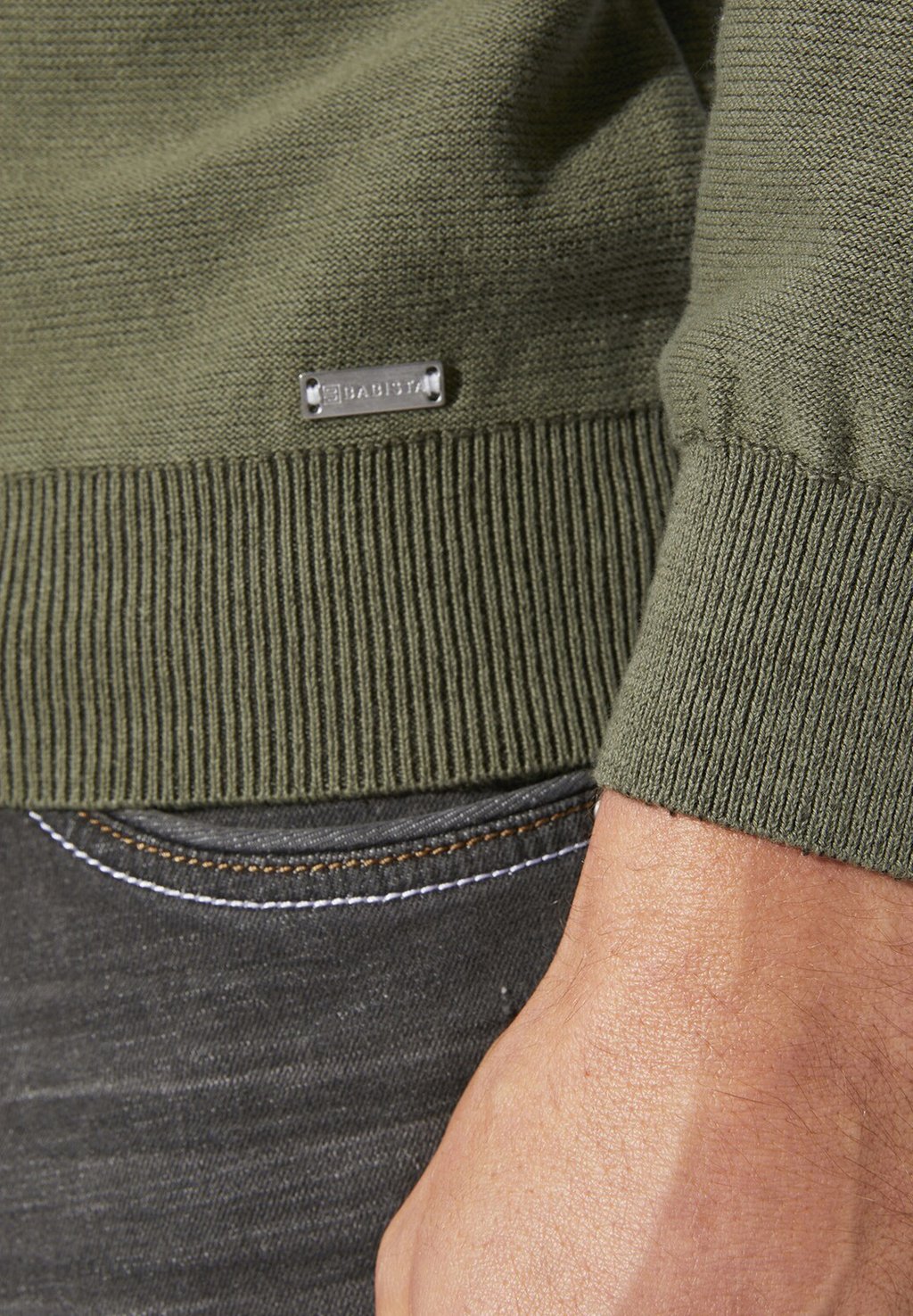 

Джемпер PULLOVER Babista, оливковый