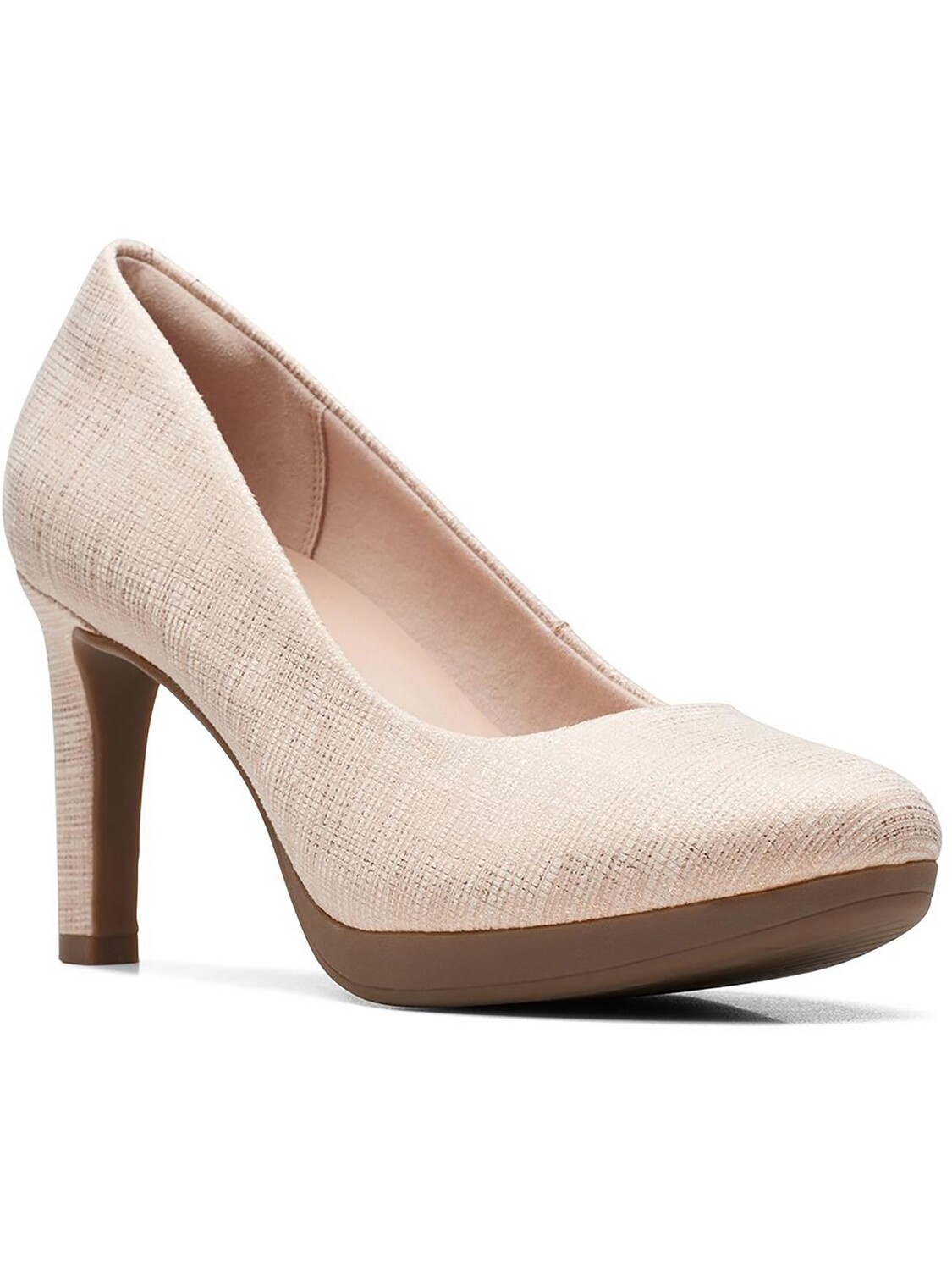 

Женские кожаные нарядные туфли Abyr Joy Clarks, цвет Sand Metallic