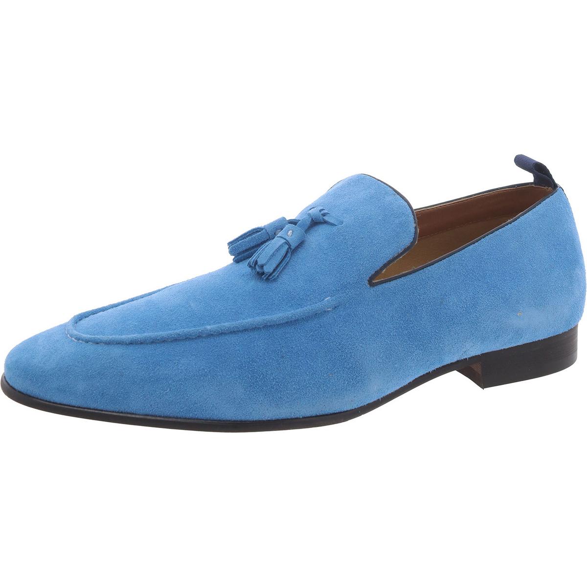 

Мужские замшевые лоферы Edwidge с кисточками Steve Madden, цвет blue suede
