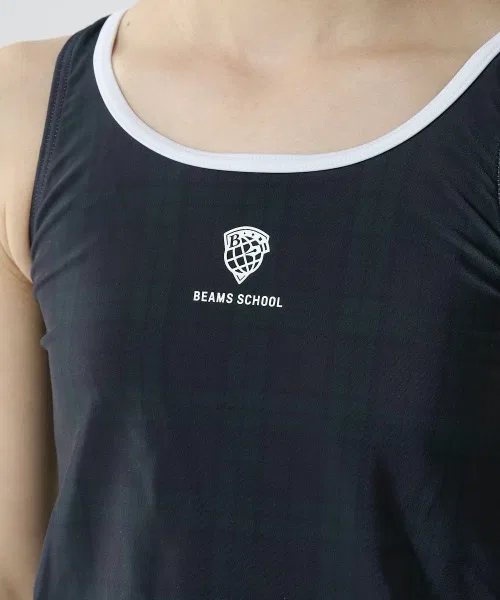 【BEAMS SCHOOL】Детский цельный купальник А-силуэта BEAMS SCHOOL / Школьный купальник с внутренним боксом — фото 4