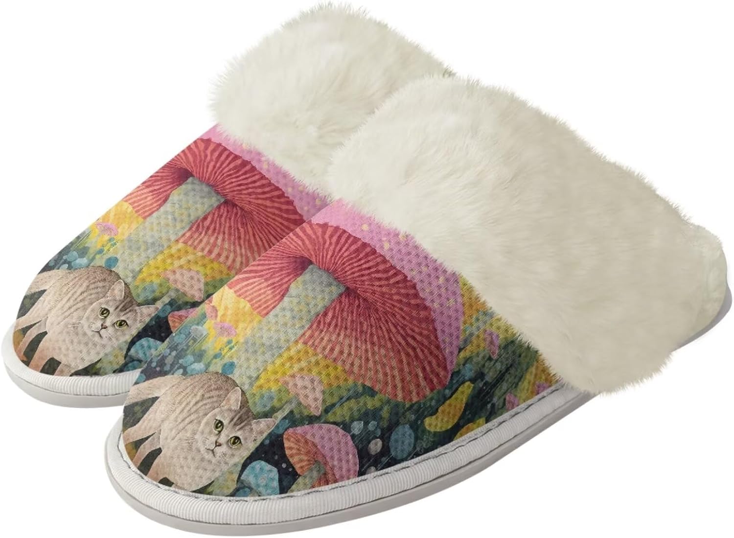 

Рождественские домашние тапочки Forchrinse с принтом снеговика и красной снежинки, унисекс, мягкие тапочки с памятью формы для мужчин и женщин