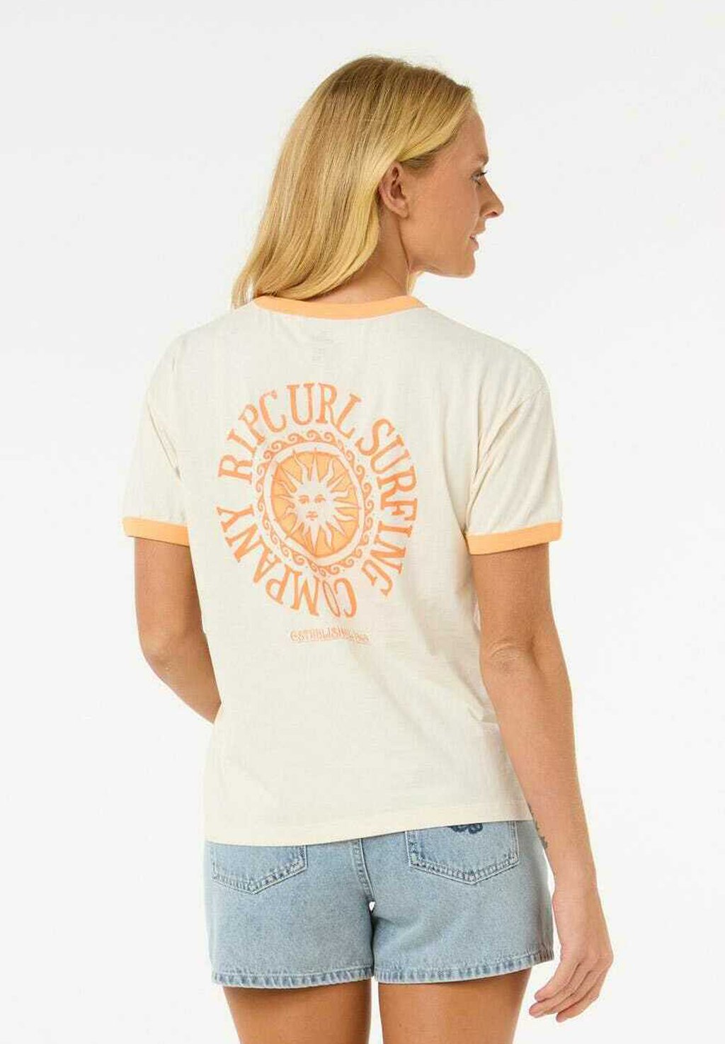 

Футболка с принтом SAN CARLOS RINGER Rip Curl, бежевый