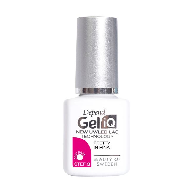 

Гель-Лак для ногтей Gel iq uv/led Depend, цвет pretty in pink, 5 мл