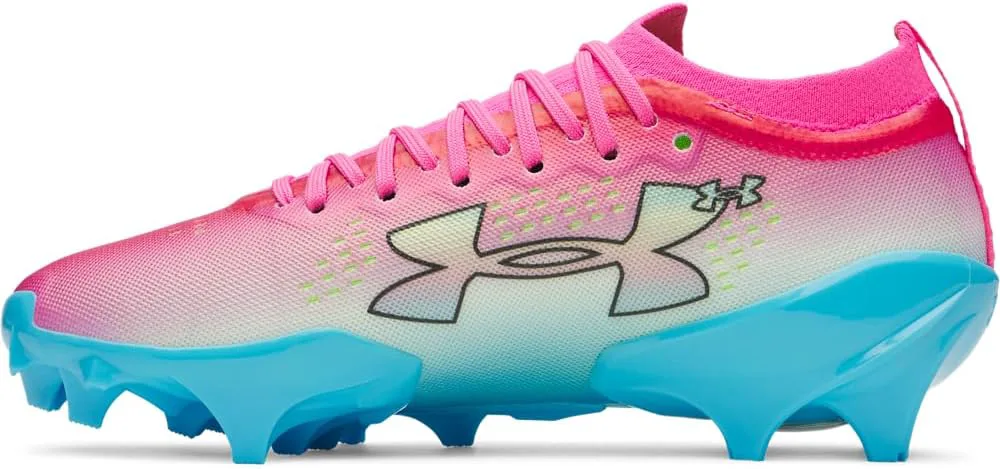 Футбольные бутсы Under Armour Blur Pro для мужчин, розовый/синий/черный