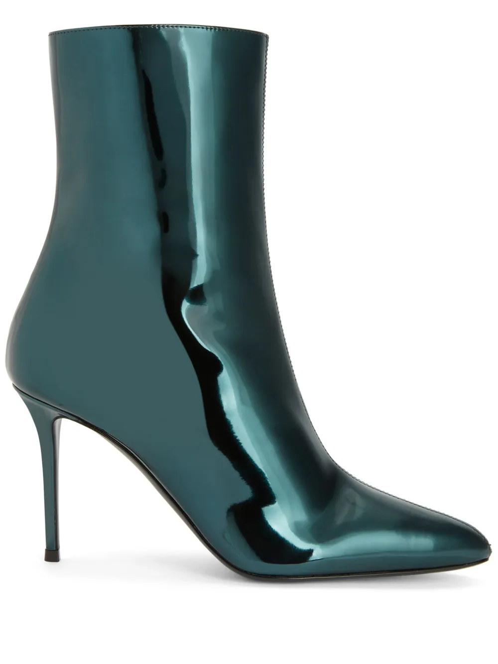 Ботильоны на шпильке Giuseppe Zanotti, зеленый